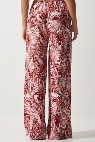 Pantalon palazzo - Rouge et rose