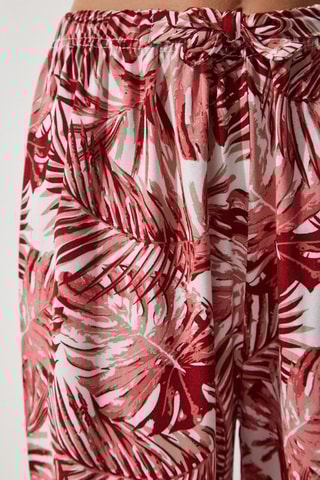 Pantalon palazzo - Rouge et rose