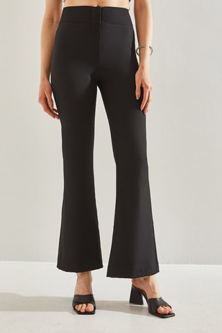 Pantalon taille haute - Noir
