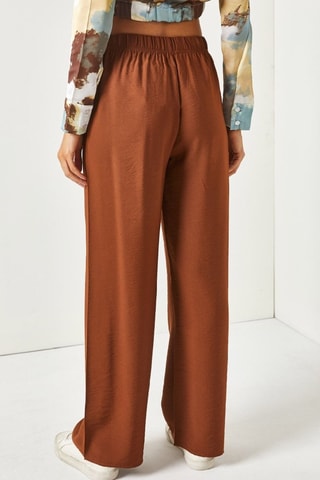 Pantalon palazzo - Marron