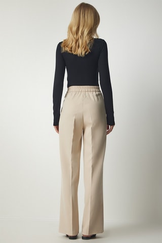 Pantalon wide legs Crème
