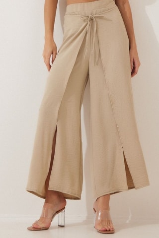 Pantalon casual - Crème