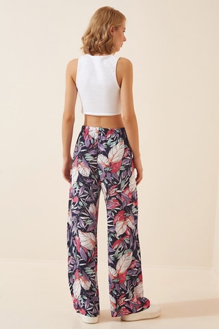 Pantalon wide legs - 
Noir