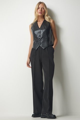 Pantalon wide legs Noir