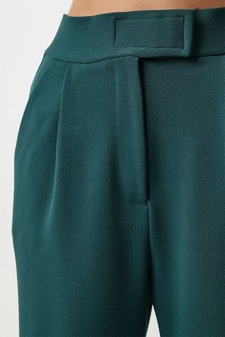Pantalon taille haute - Vert émeraude