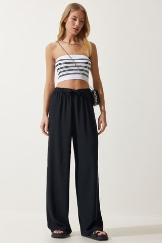 Pantalon palazzo - Noir
