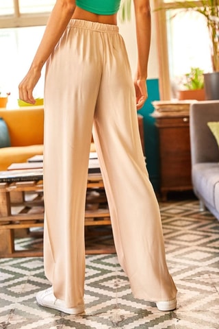 Pantalon palazzo - Beige