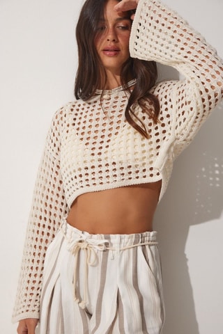 Crop top - Beige