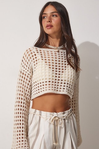 Crop top - Beige