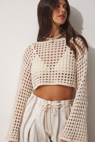 Crop top - Beige
