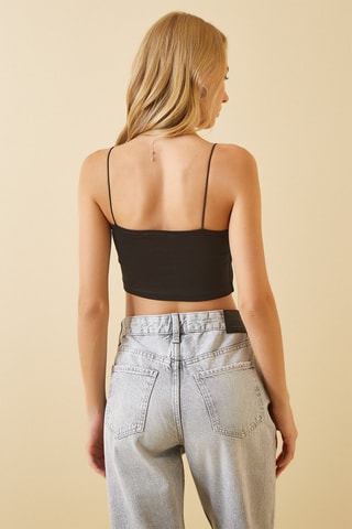 Crop top Noir et blanc