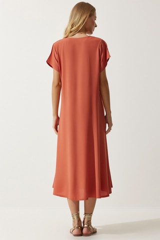 Vestido midi - Laranja