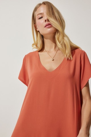 Vestido midi - Laranja