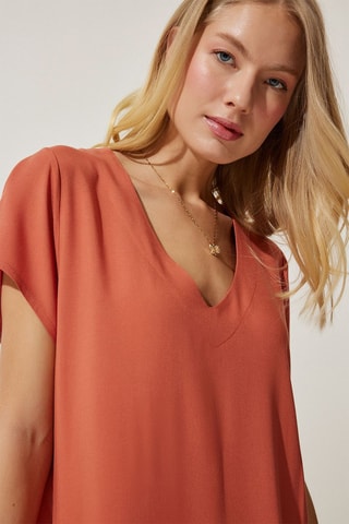 Vestido midi - Laranja