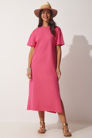 Vestido direito - Rosa