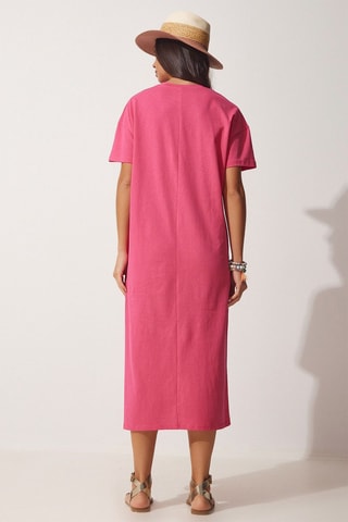 Vestido direito - Rosa