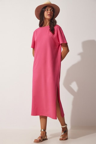 Vestido direito - Rosa