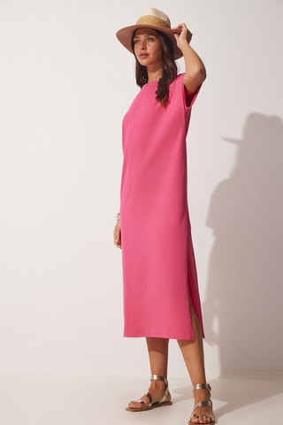 Vestido direito - Rosa