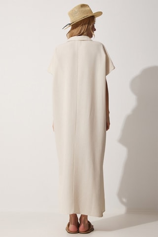 Vestido comprido Cru