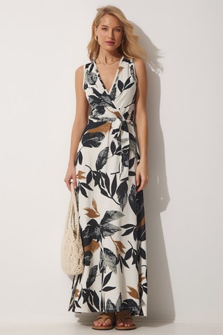 Vestido comprido Cru