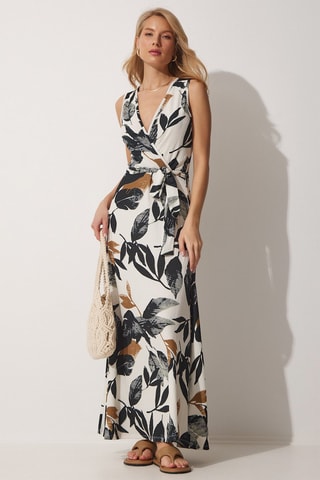 Vestido comprido Cru