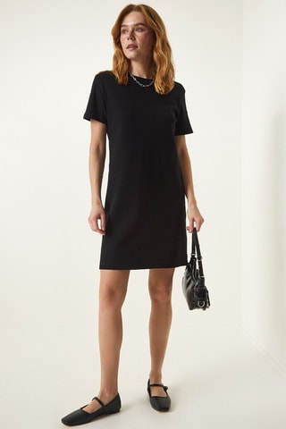 Vestido direito - Preto