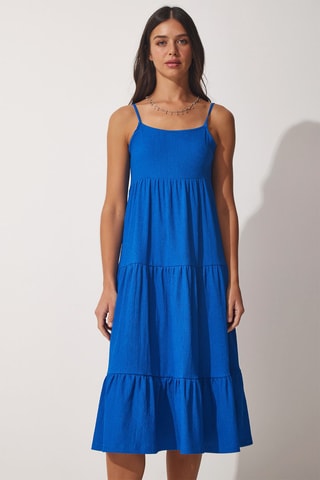 Vestido midi Azul-real