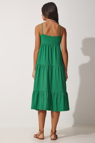 Vestido midi Verde