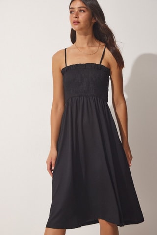 Vestido midi - Preto