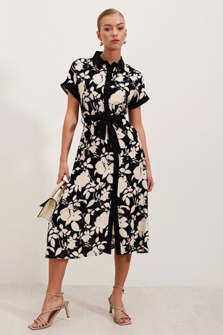Vestido-camisa - Preto