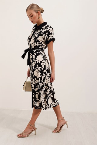 Vestido-camisa - Preto
