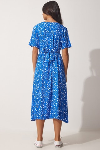 Vestido-camisa - Azul-elétrico