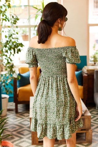 Vestido estilo patinadora - Verde