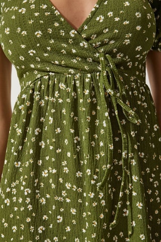 Vestido midi - Caqui