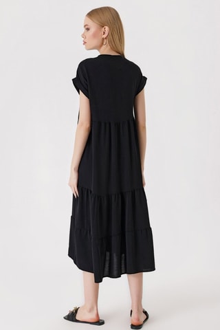 Vestido trapézio - Preto