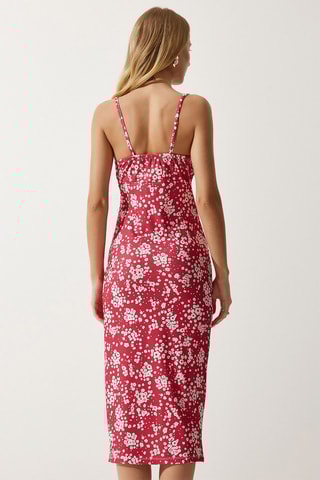 Vestido midi - Rosa-velho