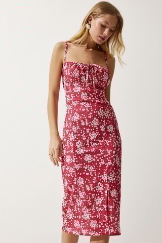 Vestido midi - Rosa-velho