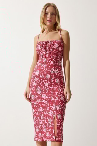 Vestido midi - Rosa-velho