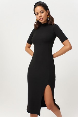 Vestido justo - Preto