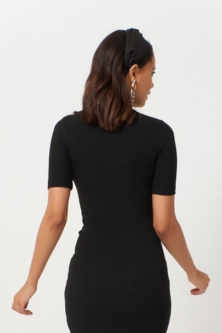 Vestido justo - Preto
