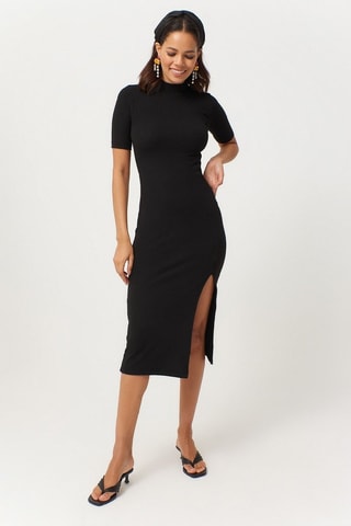 Vestido justo - Preto
