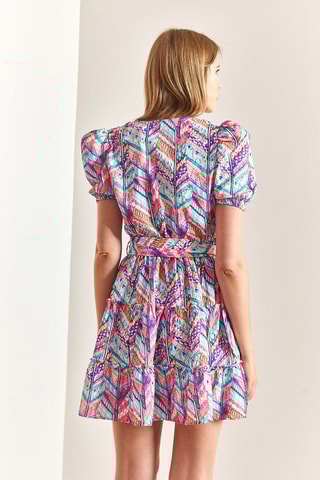 Vestido estilo patinadora - Violeta