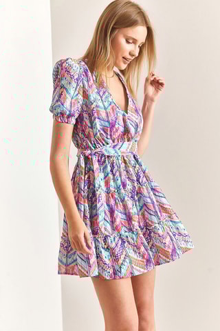 Vestido estilo patinadora - Violeta