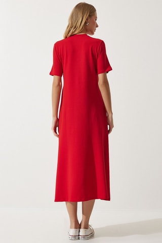 Vestido midi - Vermelho
