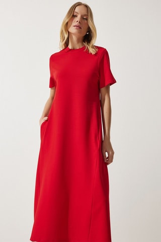 Vestido midi - Vermelho