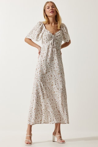Vestido comprido - 
Cru