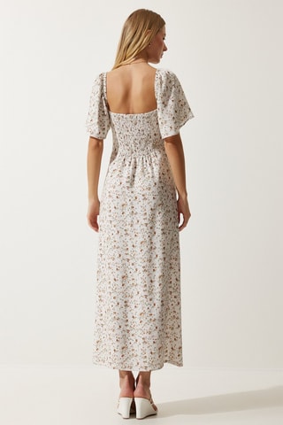 Vestido comprido - 
Cru