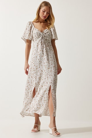 Vestido comprido - 
Cru
