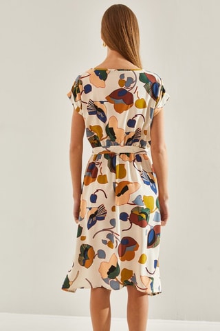 Vestido estilo patinadora - Bege