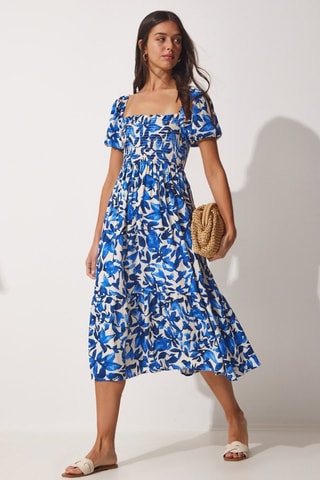 Vestido midi - Azul